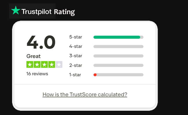 trust pilot rating